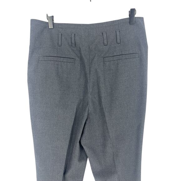 Brunello Cucinelli Virgin Wool Blend Ruffle Waistband Pants in Gray - Picture 10 of 11